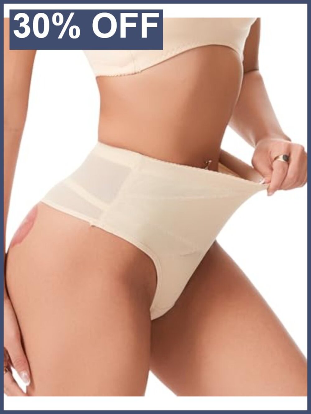Tummy Control Thong Shapewear Seamless Body Shaper Compression Panties